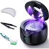 ITSHINY Pulitore Ultrasuoni, 45000Hz Pulitore Ultrasuoni Apparecchio Denti, 200ml Lampada UV Pulitore Ultrasuoni Per Protesi, Allineatori, Apparecchi Ortodontici, Testine Di Spazzolini, Gioielli