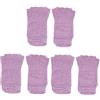FRCOLOR 3paia Calze Da Yoga Antiscivolo Per Donna Calzini Open-toed Idratanti Traspiranti Violetta Per Fitness e Attività Sportive