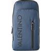 VALENTINO, DRAGONHAWK (VBS9PL12), BOR. SUP MAT PLASTICHE, FLAP BAG, BLU/NERO (uomo)