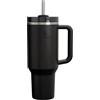 STANLEY 1913 Quencher H2.0 Borraccia Con Cannuccia 1.2L - Black 2.0 | Flowstate - Freddo Per 11 Ore - Con Ghiaccio Per 48 Ore - Senza BPA - Tazza Termica Con Manico