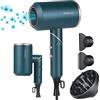 Flintronic 2000W Potente Asciugacapelli, Phon per Capelli, Professionale Ioni Con Maniglia pieghevole, 3 Di Temperatura, Pulsante Di Raffreddamento Indipendente(3 Diffusore e 3 pettini)