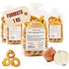 LA MADIA SALENTINA Tarallucci Salentini alla Cipolla 1 Kg, Artigianali al Forno - Taralli Pugliesi Croccanti Tradizionali del Salento - Tarallini Snack Salato Tipico della Puglia (4x250g, Cipolla)
