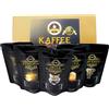 C&T Kaffee Globetrotter - Veri Raritäten - Scatola (Ganze Behne) - 5 x 100 g Raritäten Spitzenkaffee - Werden Sie Zum Entdecker - Set Regalo - Länder Kaffee aus Aller Welt - Kaffeebohnen im Cartoncino