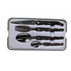 Laguiole Evolution Set di posate da 16 pezzi - Collezione Laguiole Evolution Sens (Lasure Legno Scuro)
