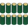 sourcing map 100 capsule termorestringenti in PVC per bottiglie di vino, tappi termorestringenti per cantine e cucina di casa, colore verde, 30 x 60 mm