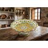 Generico Centrotavola alzata grande in ceramica siciliana giallo e verde di santo stefano di camastra decorata a mano Gianluca Art 3