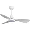 Perenz 7213B IR - Ventilatore da Soffitto con Luce, Telecomando 3 Pale Diametro 97 cm Bianco
