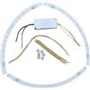 RemixAst Striscia semicircolare curva a LED per ventilatore a soffitto, modulo di ricambio per montaggio su superficie con opzioni tricolore, 18 W, 27 W, 36 W, modelli disponibili (3 pezzi, 27 W x 2 + driver)