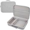 YNXMQN Scatola Portaoggetti in EVA per Ecovacs Winbot Mini/Mini 2, Borsa Portaoggetti per Ecovacs Mini Robot Lavavetri, Scatola Portatile Antiurto con Manico e ad Alta Capacità, 35 x 25,5 x 8,5 cm, Grigio