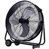 Generico CFGURAGANOVentilatore Industriale Carrellato 82 cm URAGANO 3 Velocità Pale in Alluminio Alta Potenza 124W Inclinabile con Ruote e Maniglia Professionale per Officina Magazzino Capannone Grandi Spazi