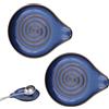 POPAPIE 2 pezzi Poggiamestolo Ceramica per Cucina,Supporto per Cucchiaio,Porta Cucchiaio Cucina,Poggia Cucchiaiò per Mestoli Pinze Spatola Conservare Utensili da Cucîna Lavabile in Lavastoviglie