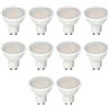 ZONE LED Set di lampadine a LED GU10, non dimmerabili, 10 W, bianco caldo 3000 K, 70 W, equivalenti a 1000 lumen, angolo di fascio, spot, lampadina (confezione da 10)