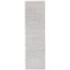 RugVista Handloom fringes, Tappeto, Moderni, 80 x 300 cm, Rettangolare, Pelo medio, Soggiorno, Camera da letto, Corridoio, Lavabile solo a secco, Certificato Care & Fair, Argento