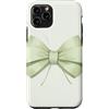 Sage & Mint Green Bows And Ribbons Gifts Custodia per iPhone 11 Pro Nastro con fiocco verde menta