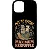 Confusione Divertente Meme Sarcastico Custodia per iPhone 14 Off To Cause Maximum Kerfuffle