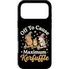 Confusione Divertente Meme Sarcastico Custodia per iPhone 17 Pro Max Off To Cause Maximum Kerfuffle