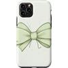 Sage & Mint Green Bows And Ribbons Gifts Custodia per iPhone 11 Pro Nastro con fiocco verde menta