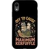 Confusione Divertente Meme Sarcastico Custodia per iPhone XR Off To Cause Maximum Kerfuffle