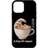 Kanagawa Coffee Co Custodia per iPhone 12 mini Souvenir giapponese Great Wave Off Kanagawa tazza da caffè latte