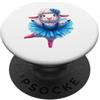 Sweet Sheep Studio Simpatica ballerina con pecore che ballano con animali PopSockets PopGrip Adesivo