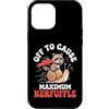 Confusione Divertente Meme Sarcastico Custodia per iPhone 12 Pro Max Off To Cause Maximum Kerfuffle
