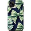 Sage & Mint Green Bows And Ribbons Gifts Custodia per iPhone 11 Pro Max Motivo a nastro con fiocco verde coquette