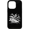 skeleton surfing design Custodia per iPhone 13 Pro Scheletro Surfing Wave - Notte Oceano Gotico Surf Art