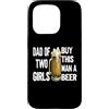 Regali Da Uomo Divertenti Per Papà Papà Custodia per iPhone 15 Pro T-shirt Per La Festa Del Papà Di Due Ragazze, Regalo Per La