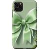 Sage & Mint Green Bows And Ribbons Gifts Custodia per iPhone 11 Pro Max Carino verde Coquette Bow Ribbon Estetica Fiori Floreali