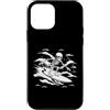skeleton surfing design Custodia per iPhone 12 mini Scheletro Surfing Wave - Notte Oceano Gotico Surf Art