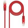 Nanocable 10.20.0400-R - Cavo di Rete Ethernet Rj45 Cat. 6 Utp Awg24, Rosso, 0.5 ms