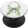 Sage & Mint Green Bows And Ribbons Gifts Carino Verde Coquette Fiocco Foglie Fl PopSockets PopGrip Adesivo
