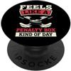 Hockey Player Funny Hockey Goalie Gift Giocatore di hockey divertente si sente come un penalty box tipo di giorno PopSockets PopGrip Adesivo