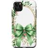 Sage & Mint Green Bows And Ribbons Gifts Custodia per iPhone 11 Pro Max Carino Verde Coquette Fiocco Foglie Fl
