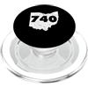 The Best Area Code Designs 740 Ohio Codice Area Columbus Ohio Pride Gift PopSockets PopGrip per MagSafe
