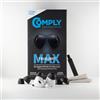 Comply TrueGrip MAX | Tappi auricolari di ricambio premium in memory foam per APPLE AirPods Pro (1 e 2 generazione) | Tecnologia SmartSkin™ | nero, varie misure, S/M/L, 3 paia