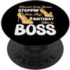 July Shopp La regina di luglio benedetta Steppin Into My Birthday Like A Boss Fun PopSockets PopGrip Adesivo