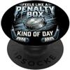 Feels Like a Penalty Box Kind of Day Hoc Si sente come una penalty box tipo di giorno Hockey su ghiaccio su ghiaccio PopSockets PopGrip Adesivo
