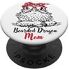 Beardie Gifts & Phone Accessories Cute Womens Girls Red Bandana & Glasses Bearded Dragon Mom PopSockets PopGrip Adesivo