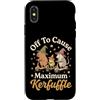 Confusione Divertente Meme Sarcastico Custodia per iPhone X/XS Off To Cause Maximum Kerfuffle