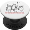 Whyitsme Design Divertente Golf Pun Par-tee tempo con il pacchetto hack PopSockets PopGrip Adesivo