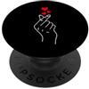 South Korea Proud Korean Flag Asian K-Po Cuore coreano K-Pop Cuore mano segno coreano fan della musica PopSockets PopGrip Adesivo