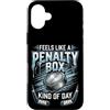 Feels Like a Penalty Box Kind of Day Hoc Custodia per iPhone 16 Plus Si sente come una penalty box tipo di giorno Hockey su ghiaccio su ghiaccio