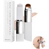 ZOMKIFA Fondotinta Stick Coreano 2 in 1, Fondotinta Cambia Colore Auto-Adattivo con Pennello Integrato, Correttore Viso Idratante per un Incarnato Uniforme e Luminoso, Lunga Tenuta, Colore Naturale