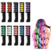 ABDA Capelli Gesso 10 Colori Capelli Gesso Pettine Capelli Temporanea Gesso Adatto Per La Decorazione Di Feste Per Bambini E Decorazioni Per Le Vacanze Cosplay