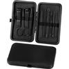 ALIIP Set Manicure Professionale, 10PC Set Tagliaunghie,Kit Pedicure Manicure per Uomo/Donna,Set Unghie Grooming Kit con Borsa da Viaggio, Nero