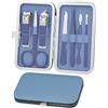 ALIIP Set Manicure Professionale, 7PC Set Tagliaunghie,Kit Pedicure Manicure per Uomo/Donna,Set Unghie Grooming Kit con Borsa da Viaggio, Blu