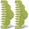 DOITOOL Cosmo Pettine Massaggiante Per Donna - Set Di 2 Pettini in Materiale Sintetico Verde Per Massaggio Al Cuoio Capelluto E Pettinatura Efficace