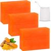BoloShine Sapone all'acido Cogico, 3 Pezzi Kojic Acid Soap, Sapone Naturale di Curcuma per Viso e Corpo, Rimozione Macchie Scure Acne Punti Neri, Schiarente Idratante Uniforma il Tono Della Pelle (Acido Cogico)