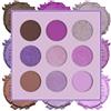 ALIIP Professional Makeup Palette Ombretti Ad Alta Pigmentazione, 9 Colori Neutri Sfumabili, con Finish Matte, Shimmer e Glitterati per Look Soft Glam Trucco- Viola